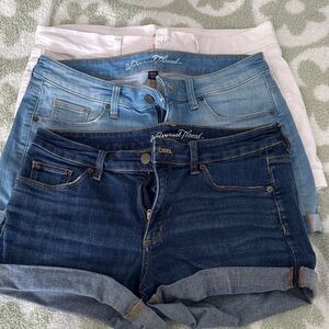 Denim Shorts Trio